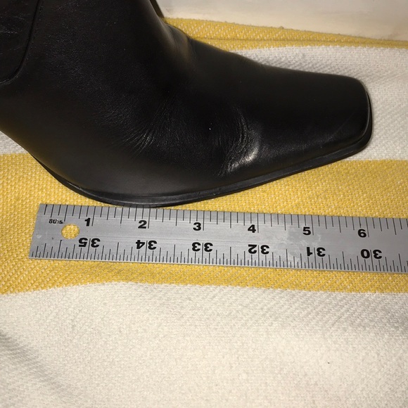 Maripé Mid Calf Thames Heels Square Toe Zip Wom7.5 - Picture 2 of 8